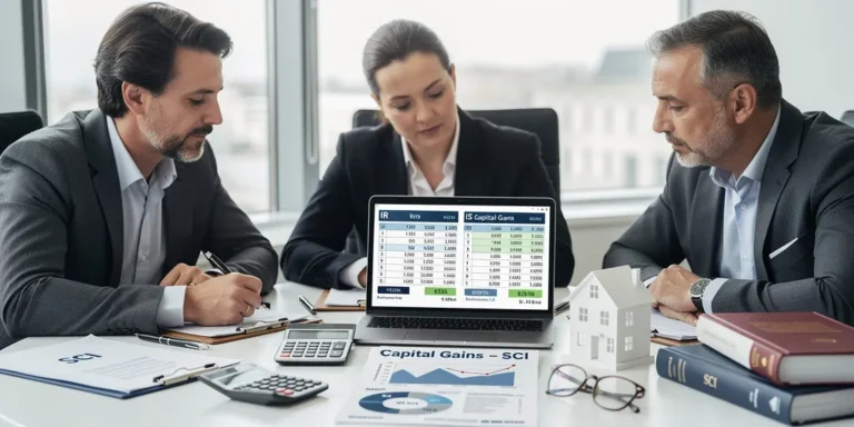 plus value immobilier sci
